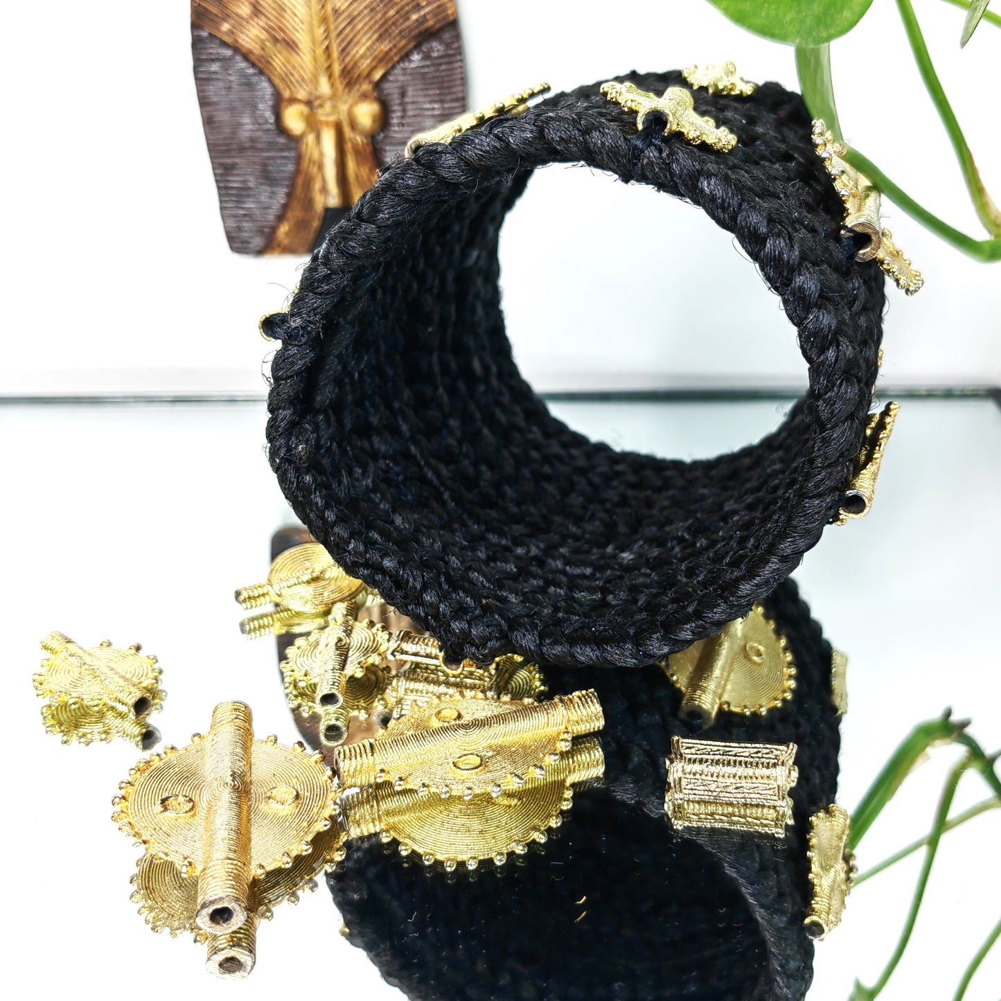 Bracelet pour cheveux en tresse - ROYAL NOIR