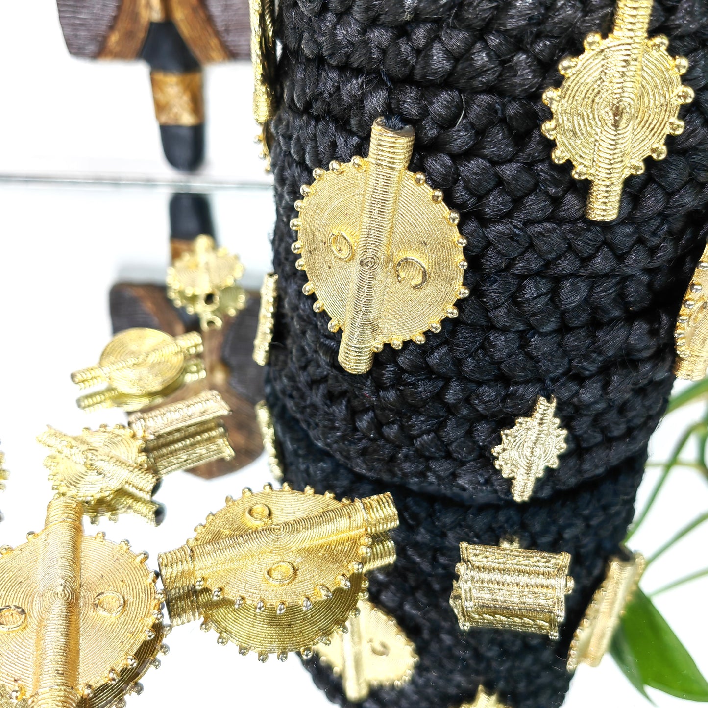 Bracelet pour cheveux en tresse - ROYAL NOIR