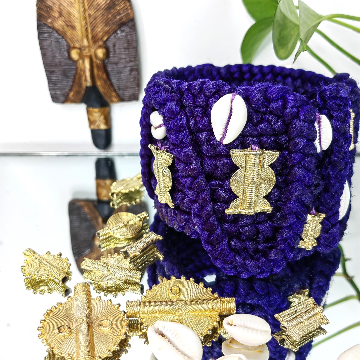 Bracelet pour cheveux en tresse - ROYAL VIOLET