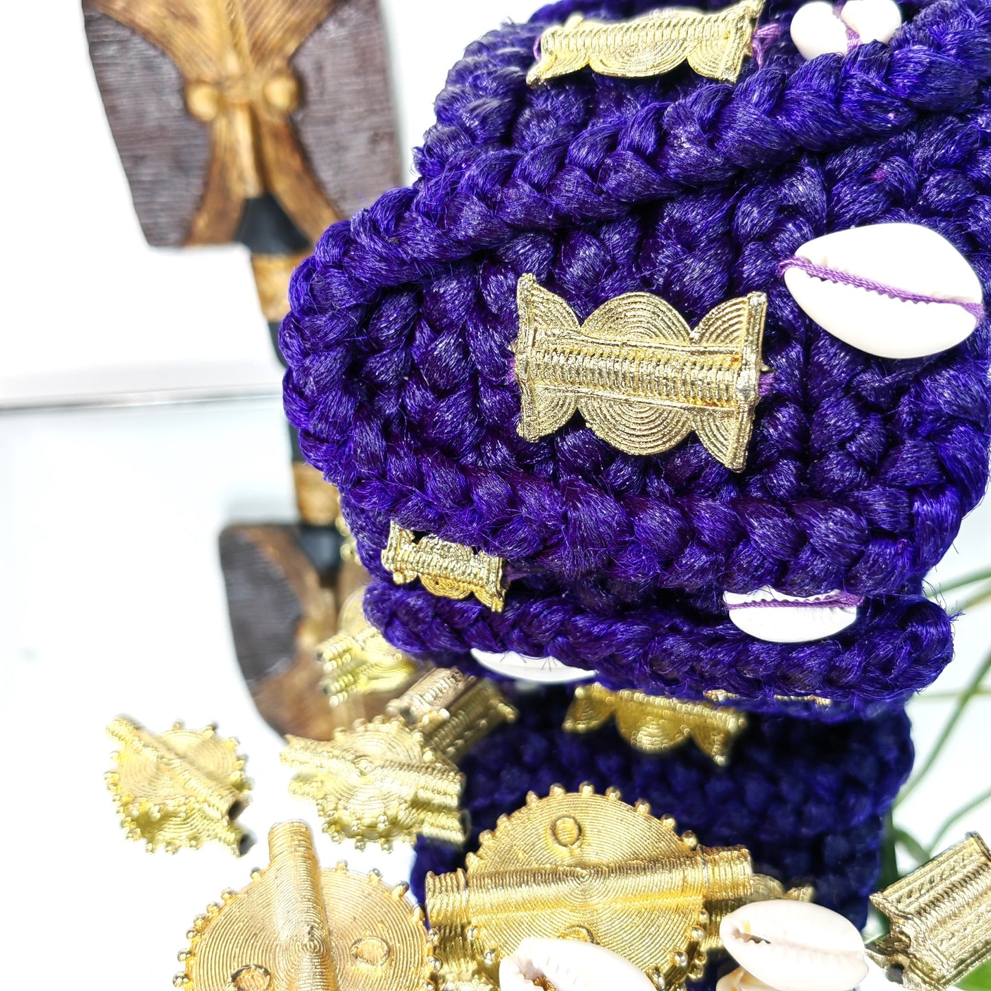Bracelet pour cheveux en tresse - ROYAL VIOLET