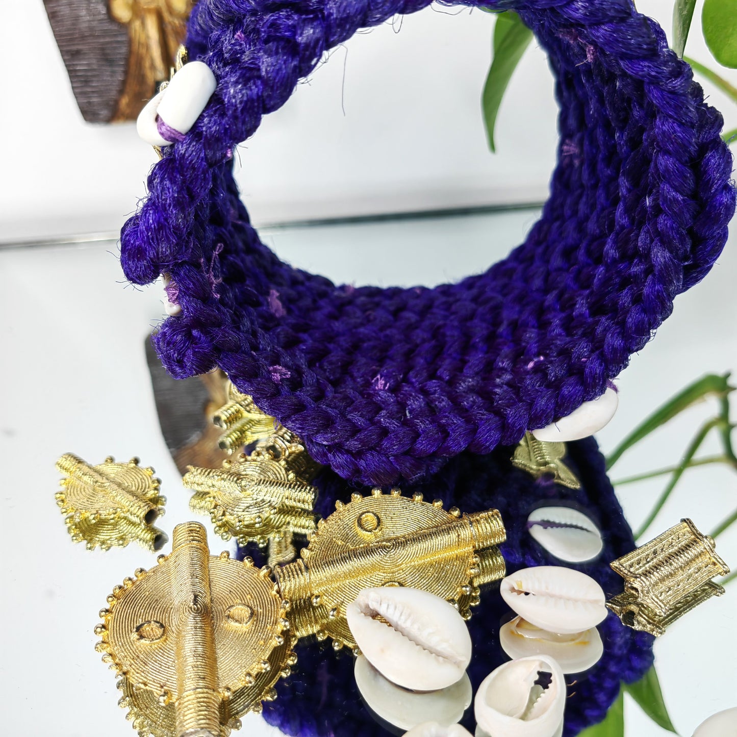 Bracelet pour cheveux en tresse - ROYAL VIOLET
