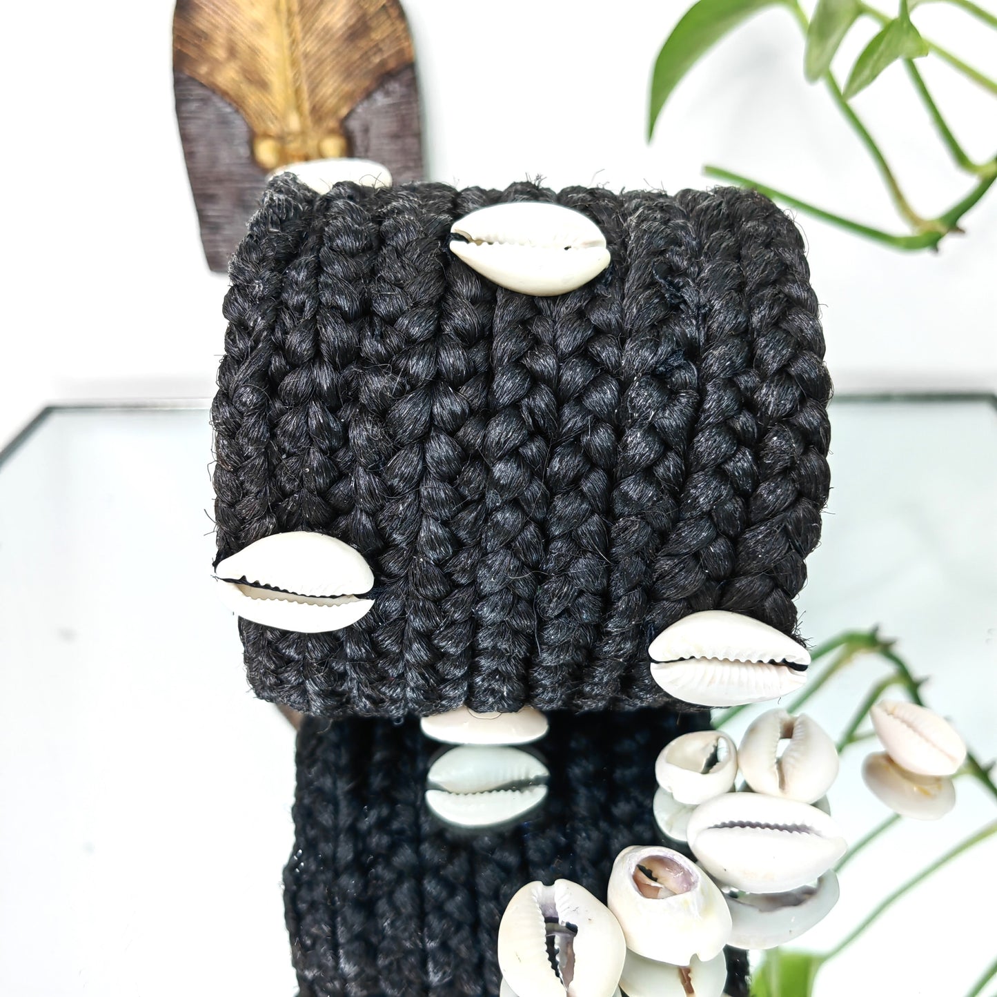 Bracelet pour cheveux en tresse - NOIRE