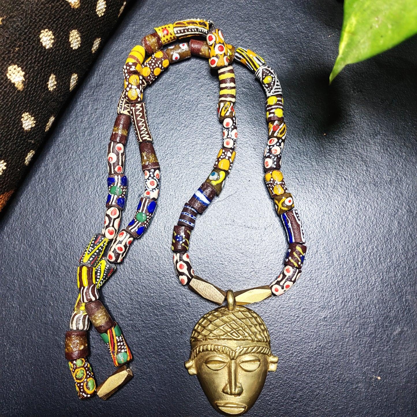Collier Krobou - Grand Masque Afro