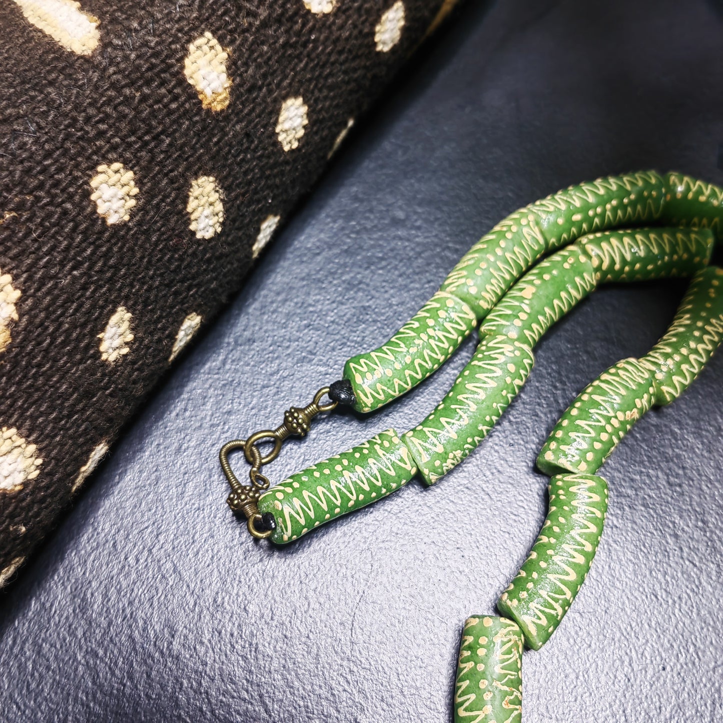 Collier et bracelet Krobou - Grand Masque afro