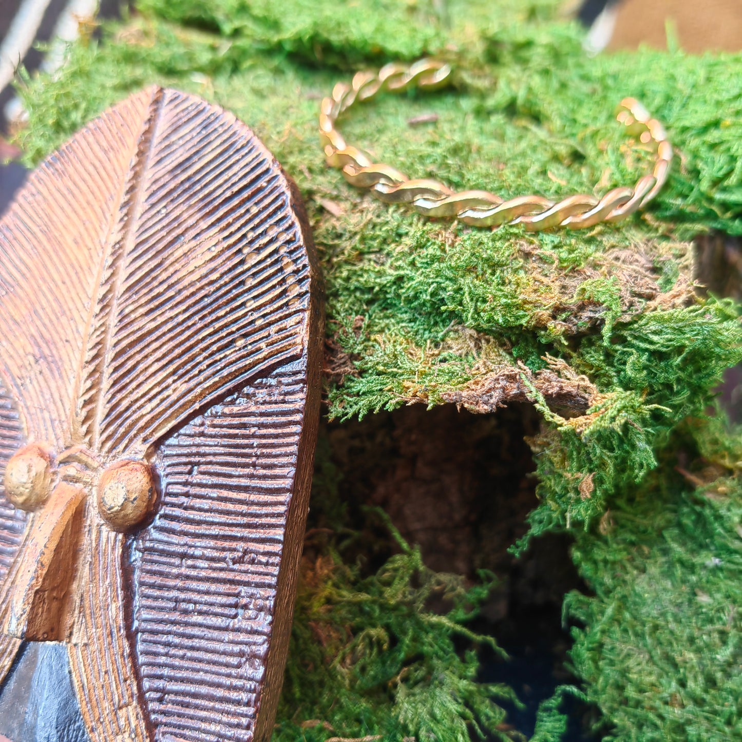 bracelet en laiton tressé