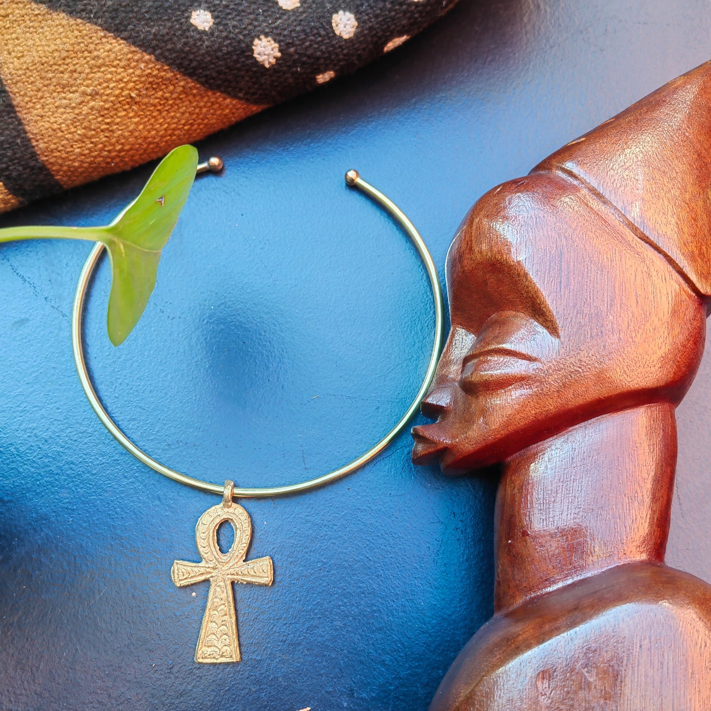 Collier ras de cou - Pendentif CROIX EGYPTIENNE
