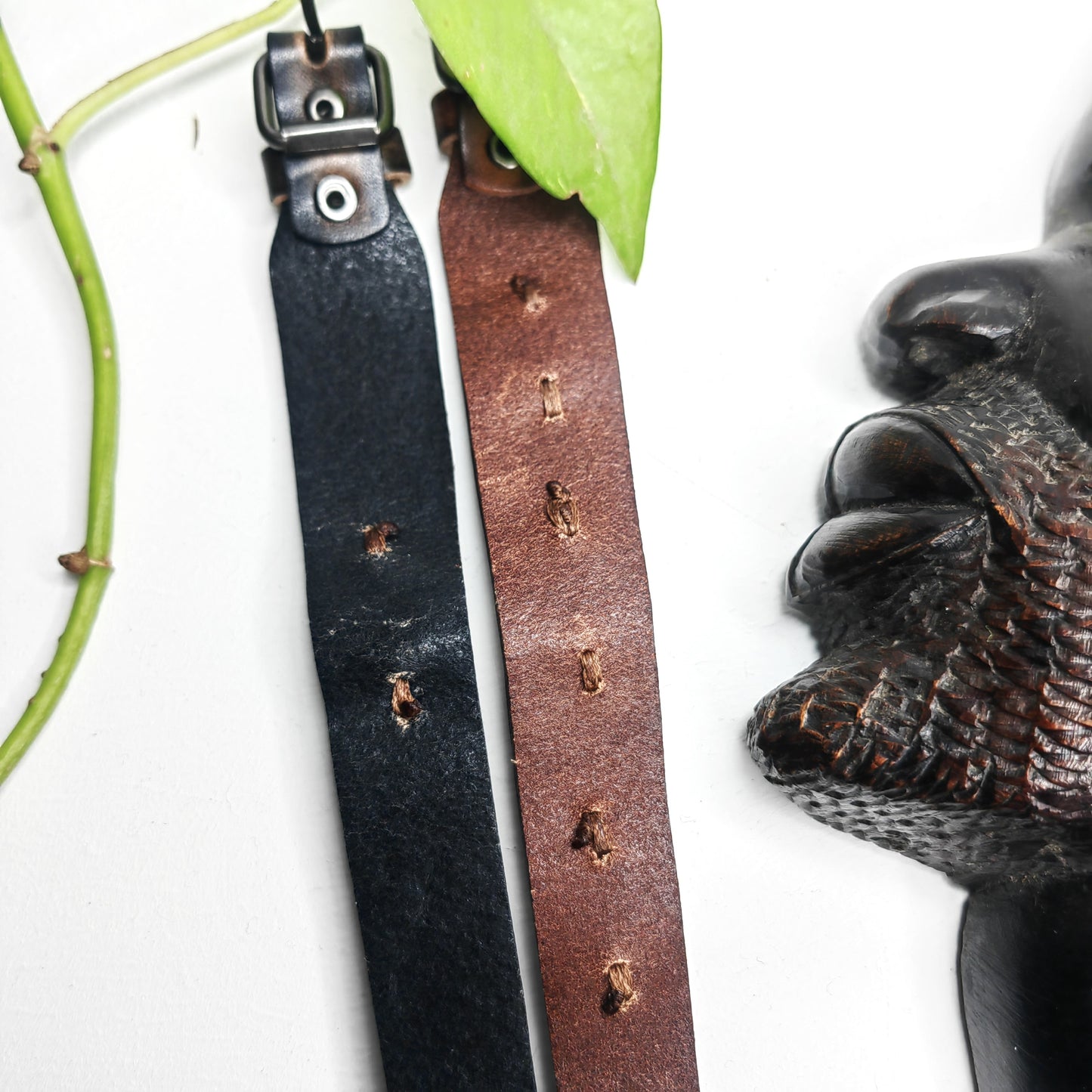 Lot de 2 bracelets cauris en cuir
