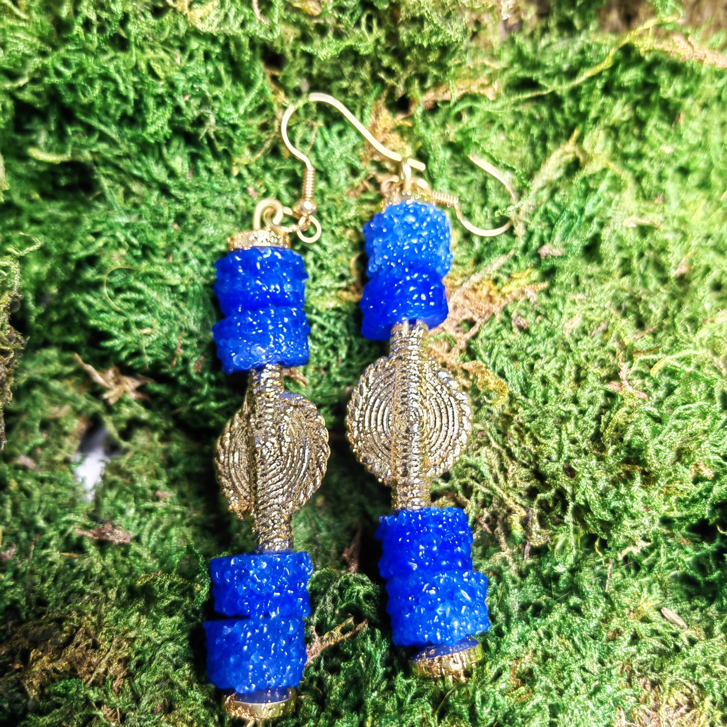 Boucle d'oreille Bleuta "version 2"
