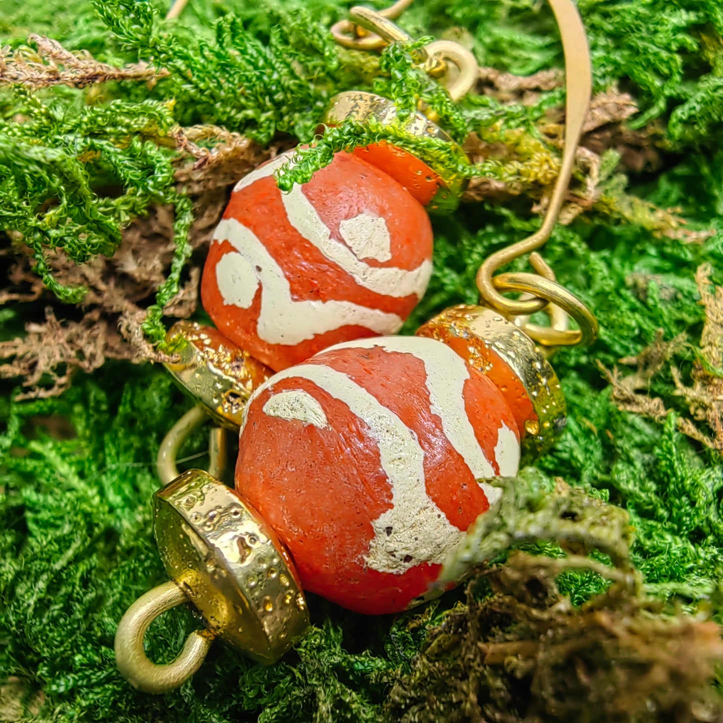 Boucle d'oreille "chacha -orangina"