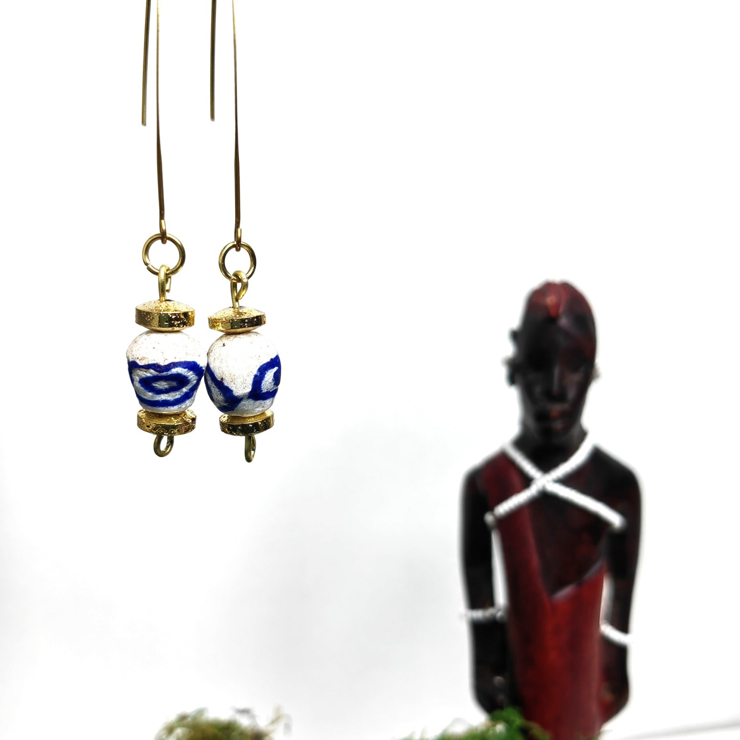Boucle d'oreille "chacha -marin"