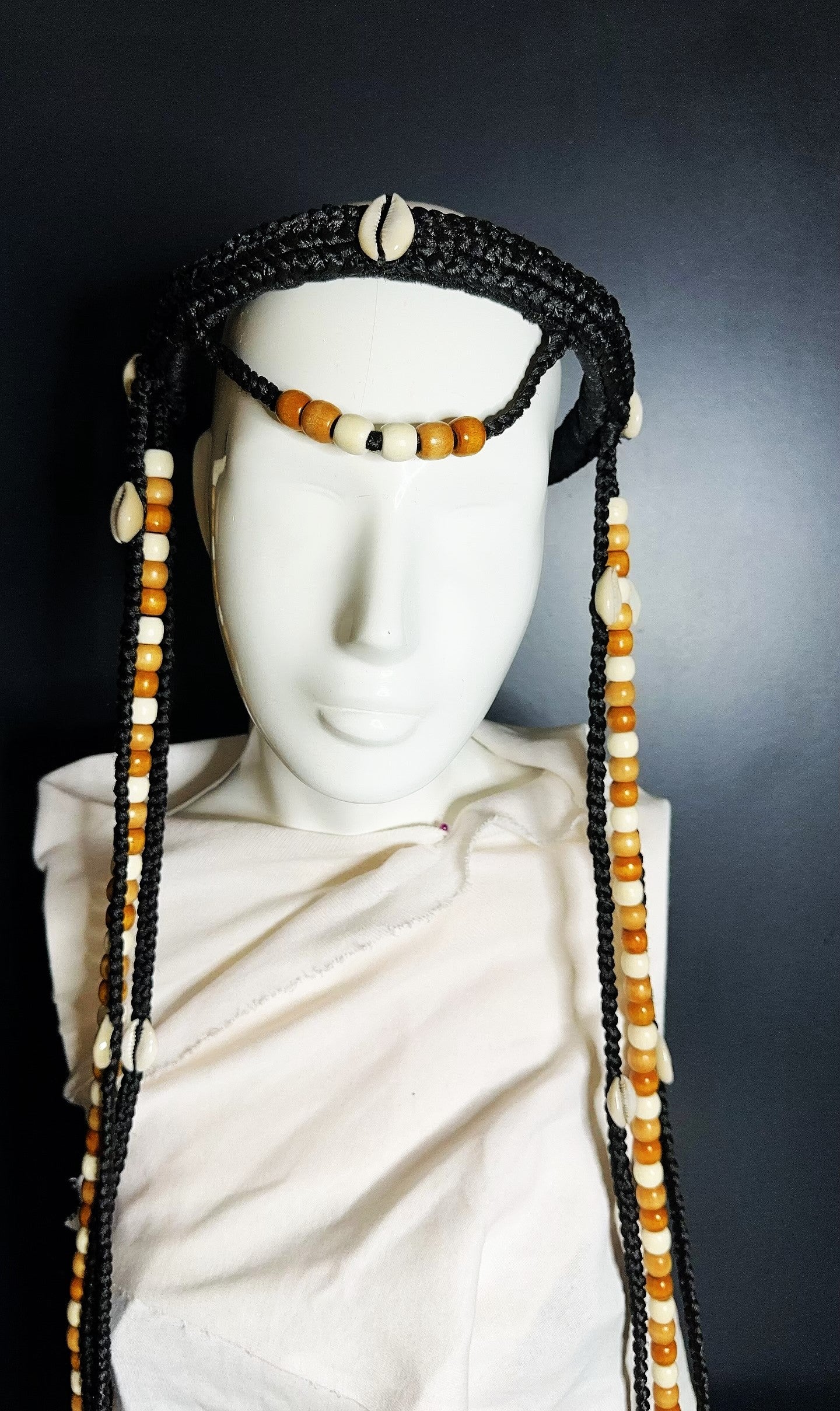 Couronne en tresse reine "Claira - perla"