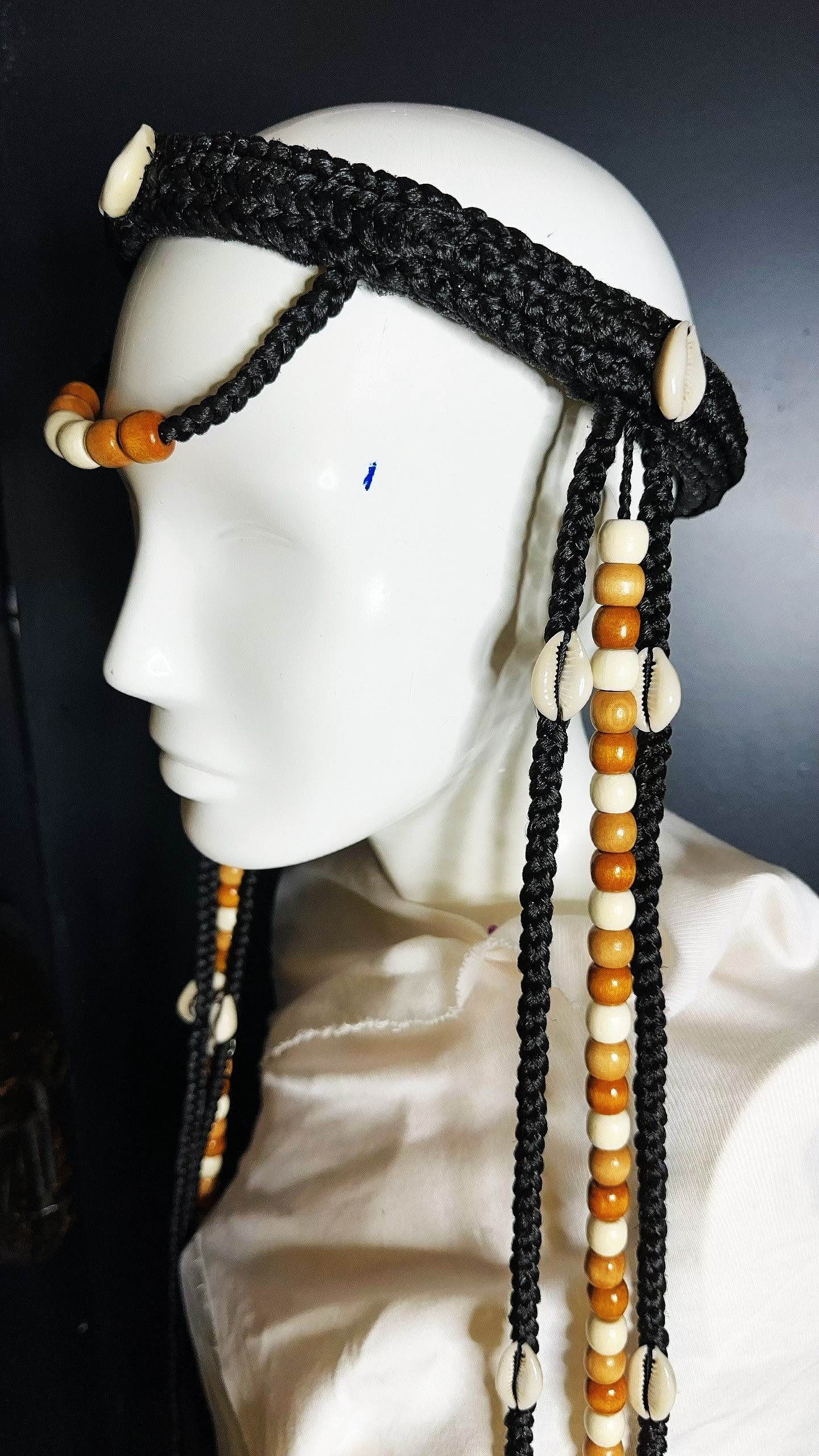 Couronne en tresse reine "Claira - perla"