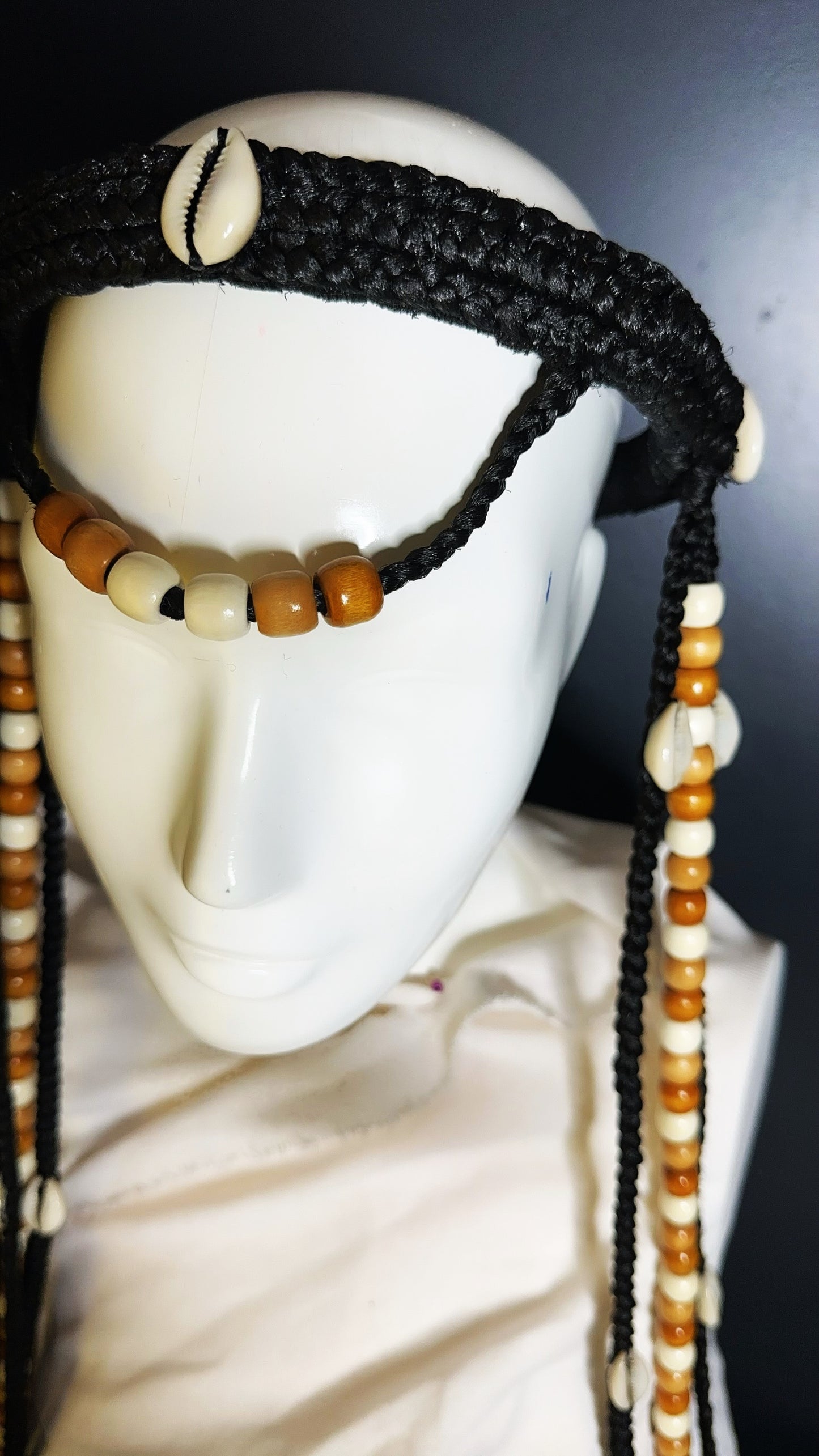 Couronne en tresse reine "Claira - perla"