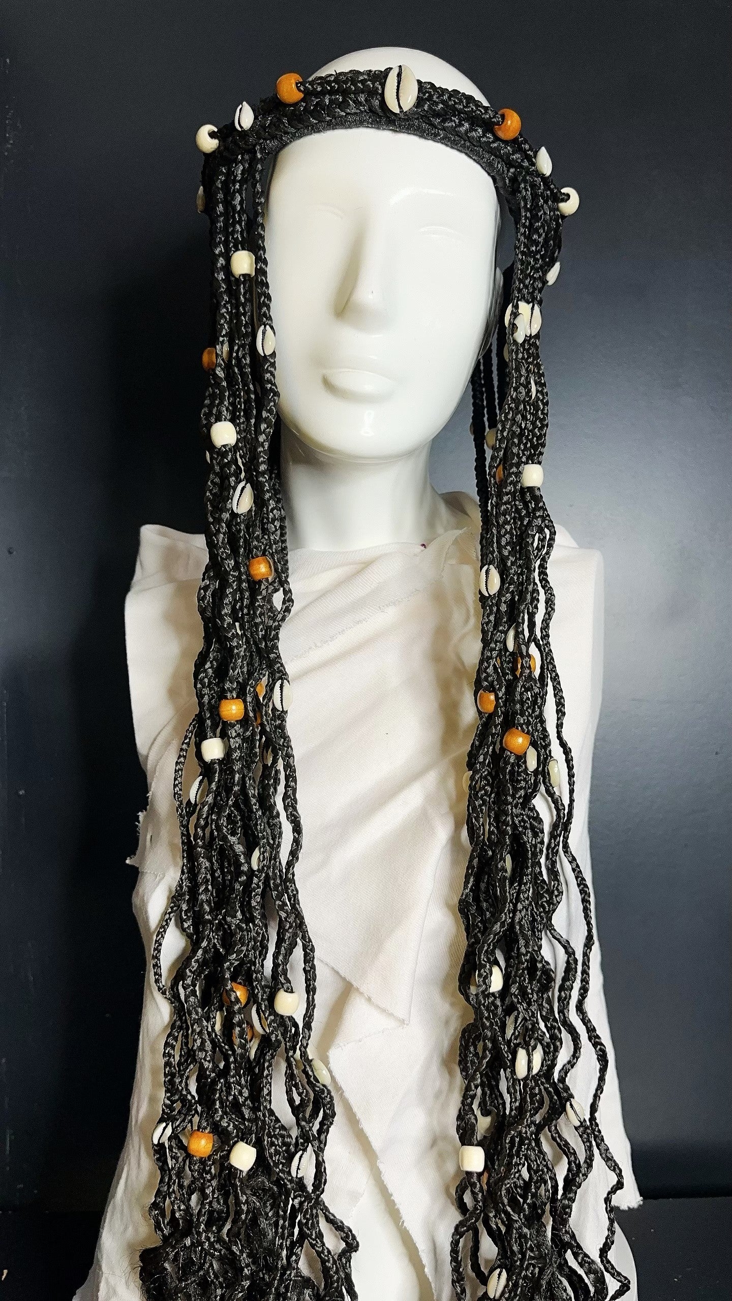Couronne en tresse reine "MIRA -PERLA "