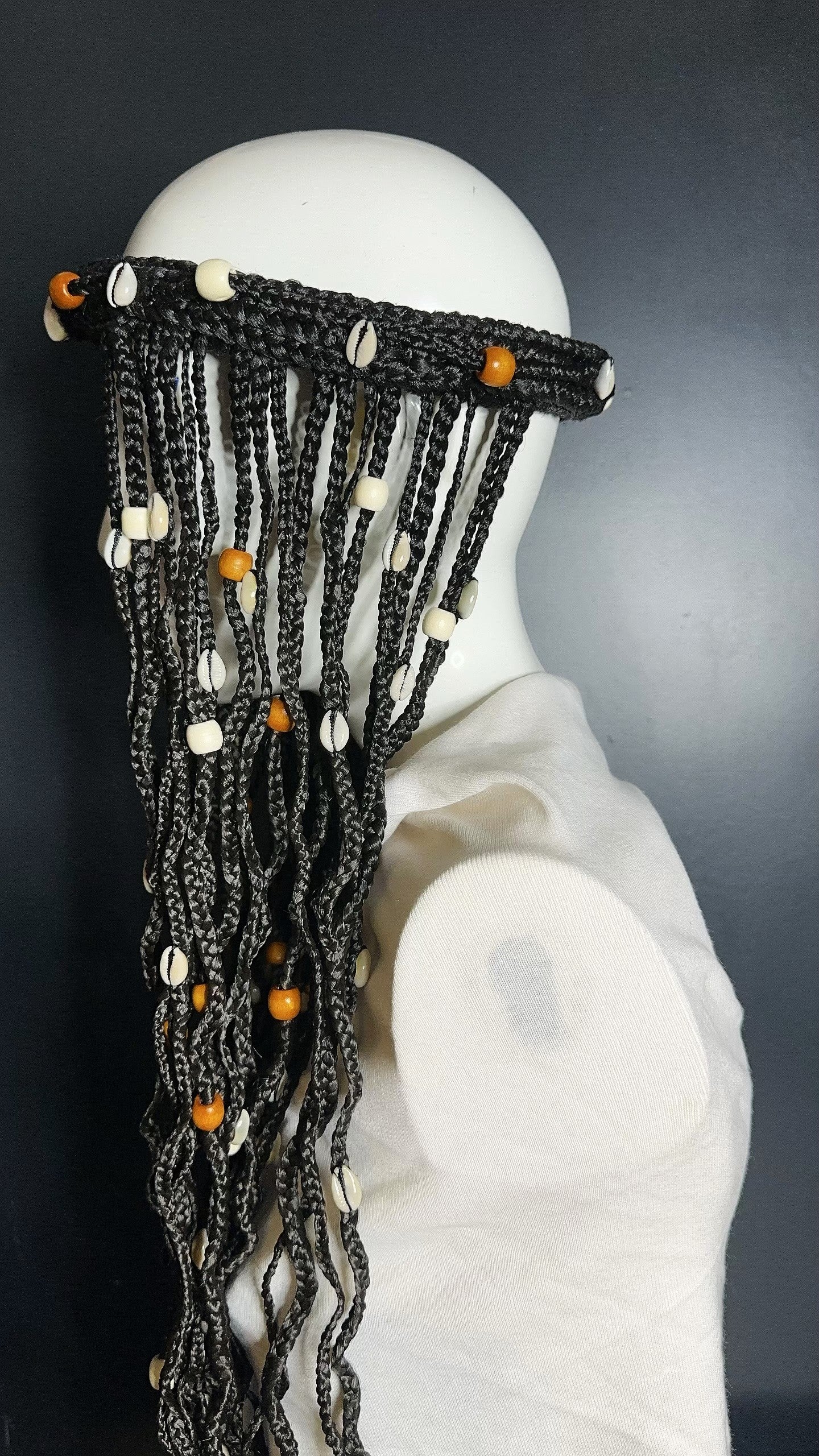 Couronne en tresse reine "MIRA -PERLA "