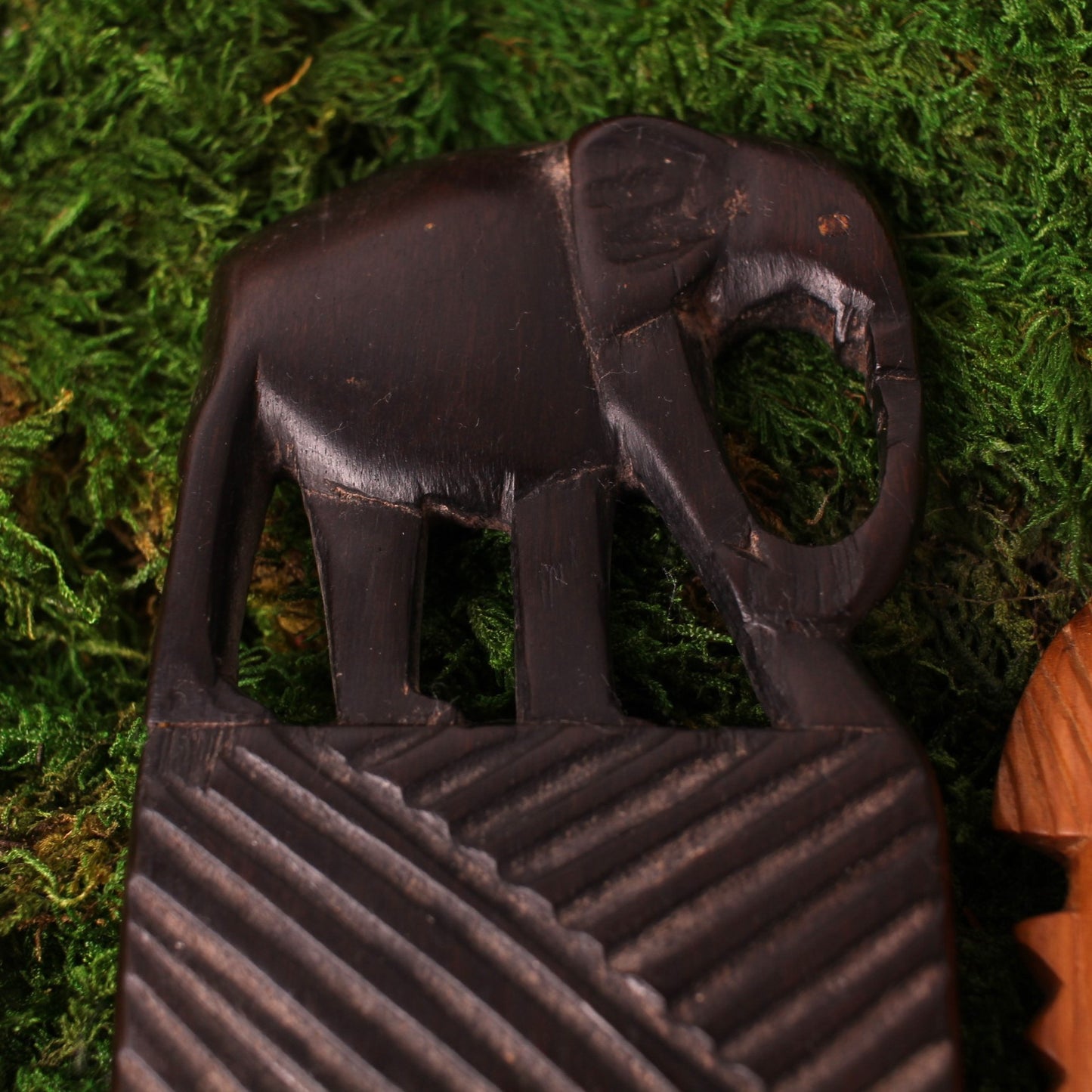 Peigne afro sculpté éléphant