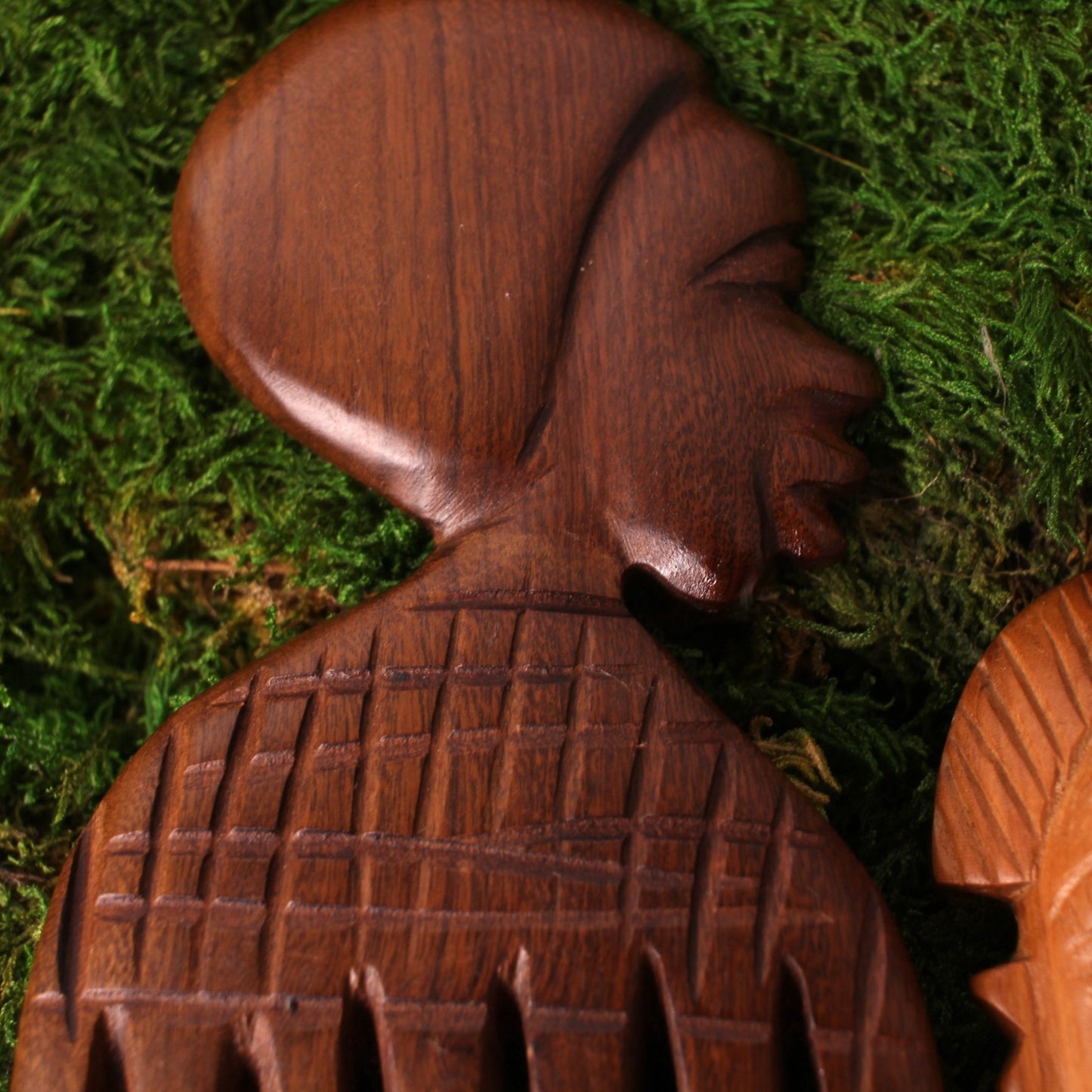 Peigne afro sculpté Tête Afro