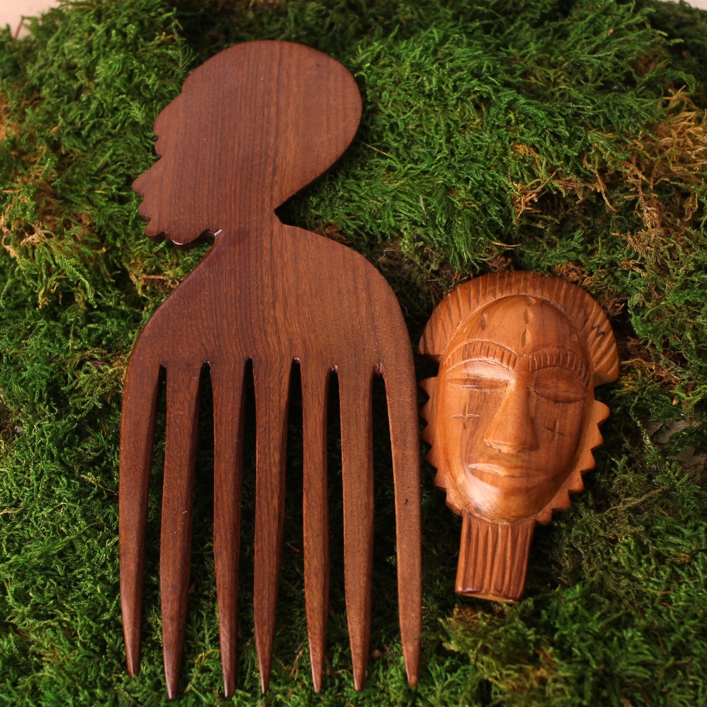 Peigne afro sculpté Tête Afro