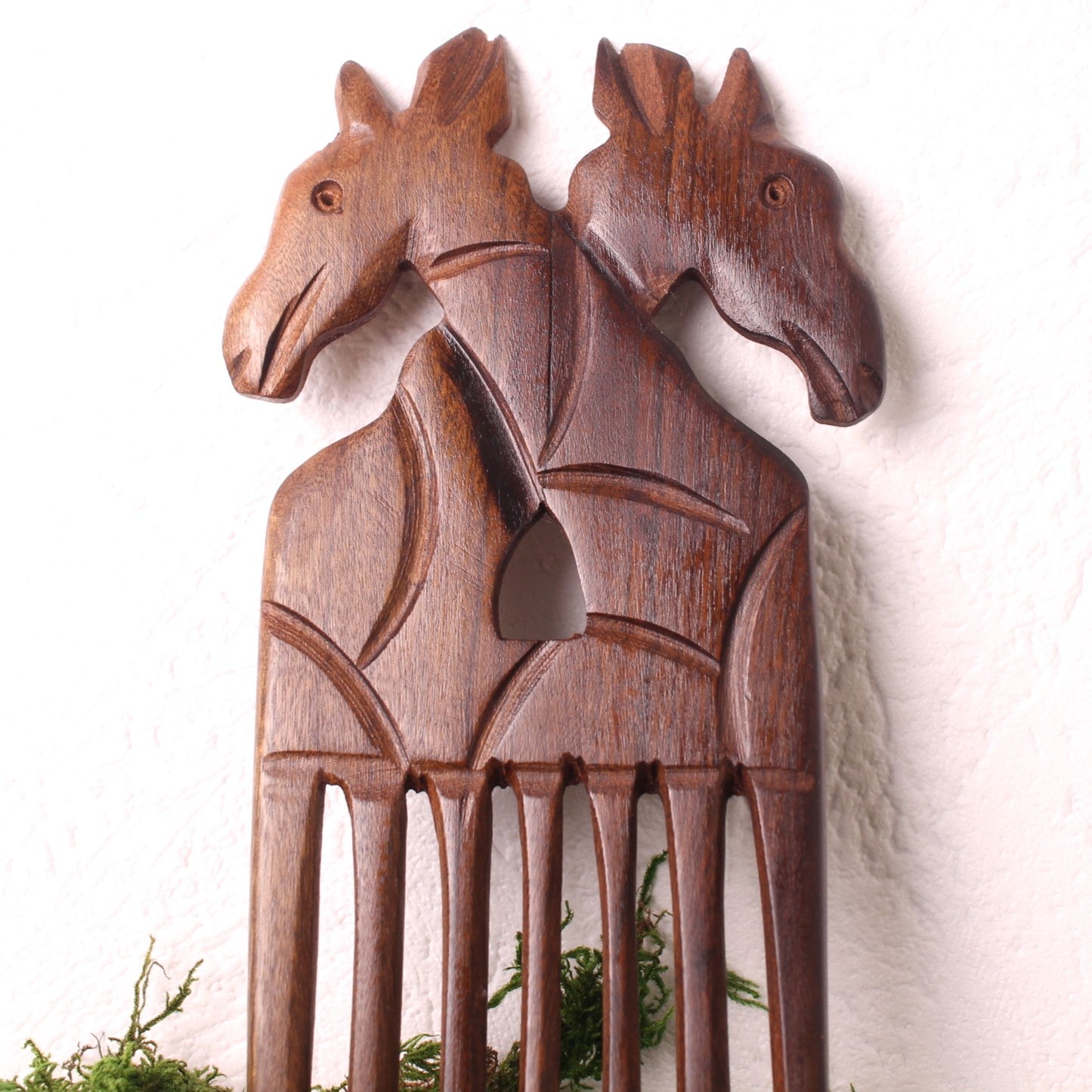 Peigne afro sculpté Girafe