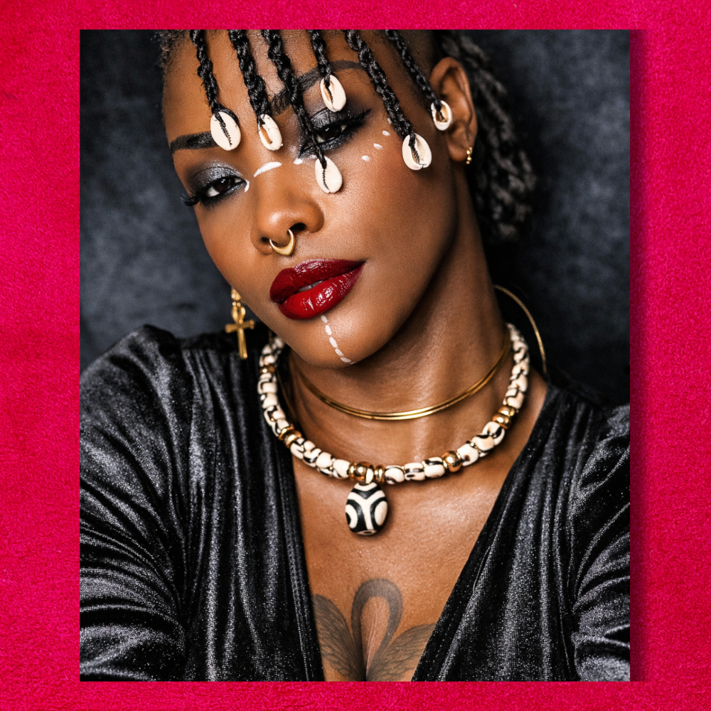 Collier Tour de Cou — Os de Corne & Hématite