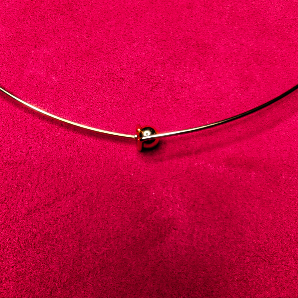 Collier Tour de Cou — Os de Corne & Hématite