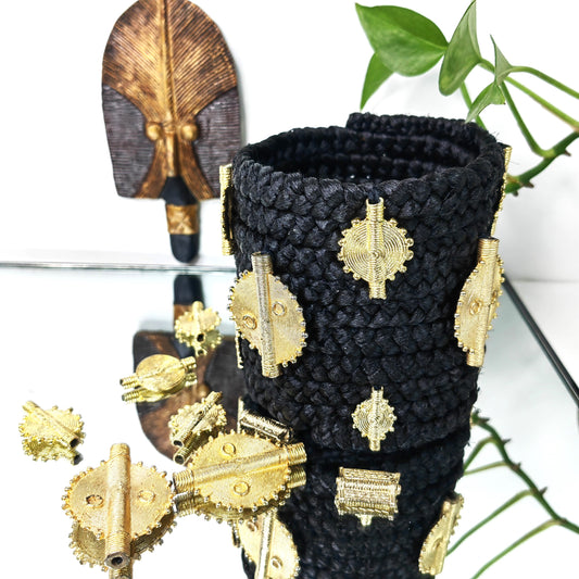 Bracelet pour cheveux en tresse - ROYAL NOIR