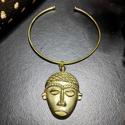 Collier ras de cou - Grand Masque afro