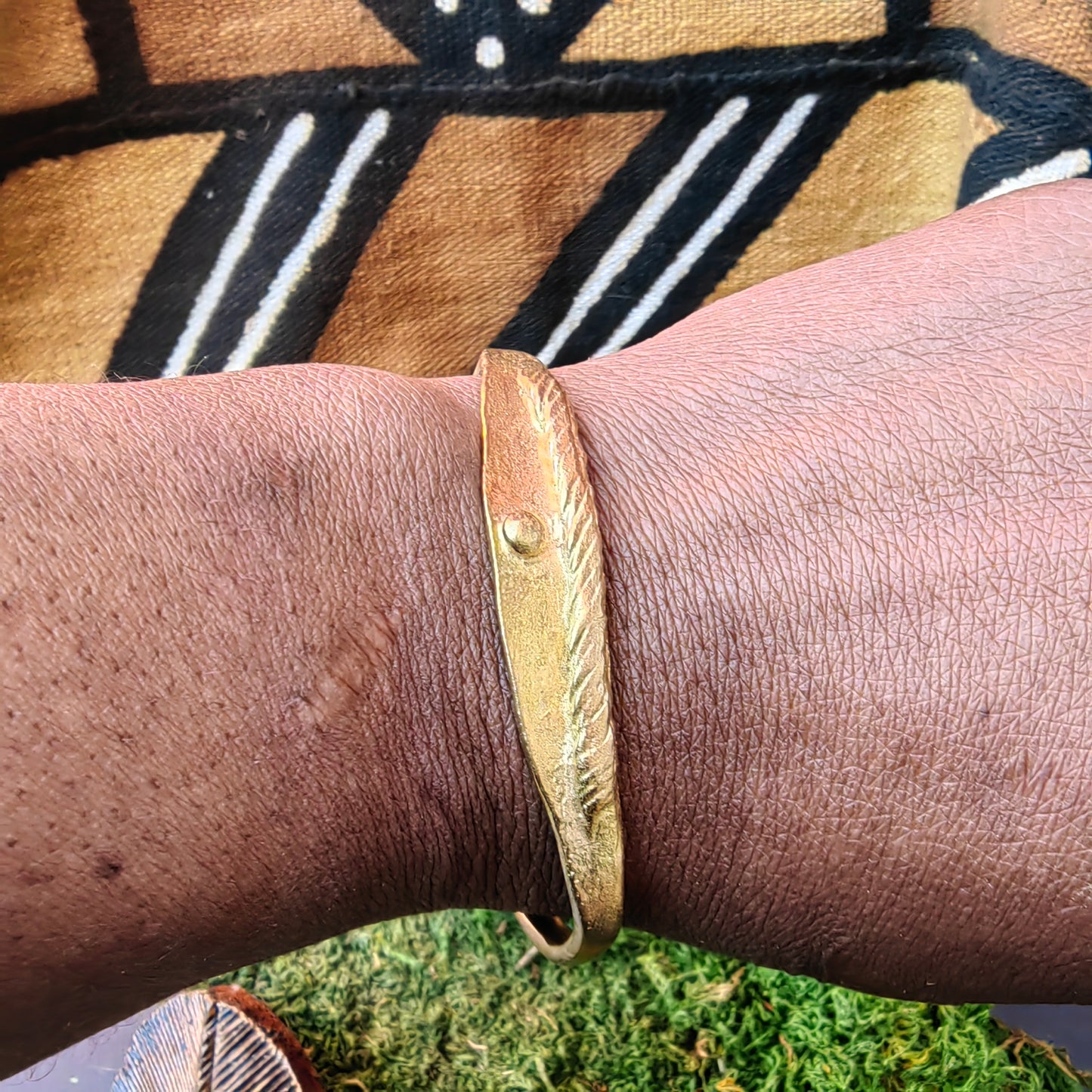 bracelet en laiton (point)