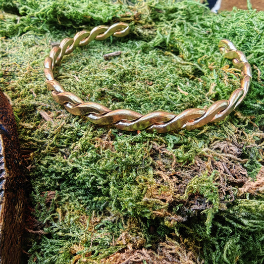 bracelet en laiton tressé