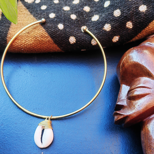 Collier ras de cou - Cauris