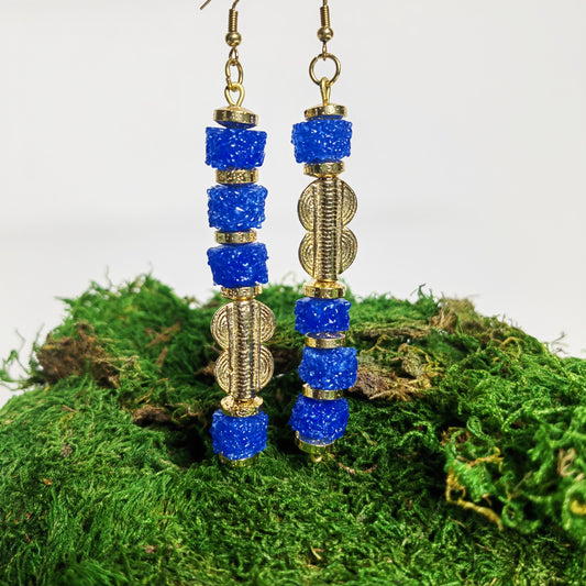 Boucle d'oreille Bleuta "version 1"