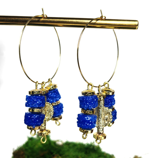 Boucle d'oreille Bleuta "version 3"