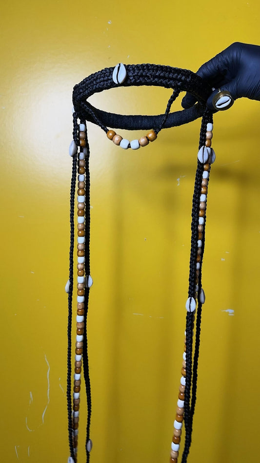 Couronne en tresse reine "Claira - perla"