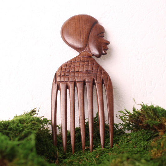 Peigne afro sculpté Tête Afro