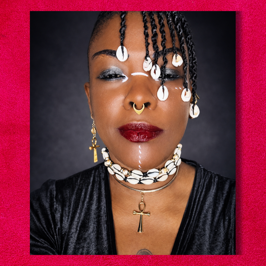 Collier Tressé Double Rangée — Howlite & Cauris