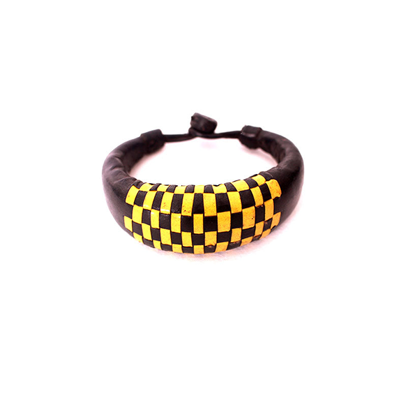 Baye-Fall Bracelet à motif Jaune