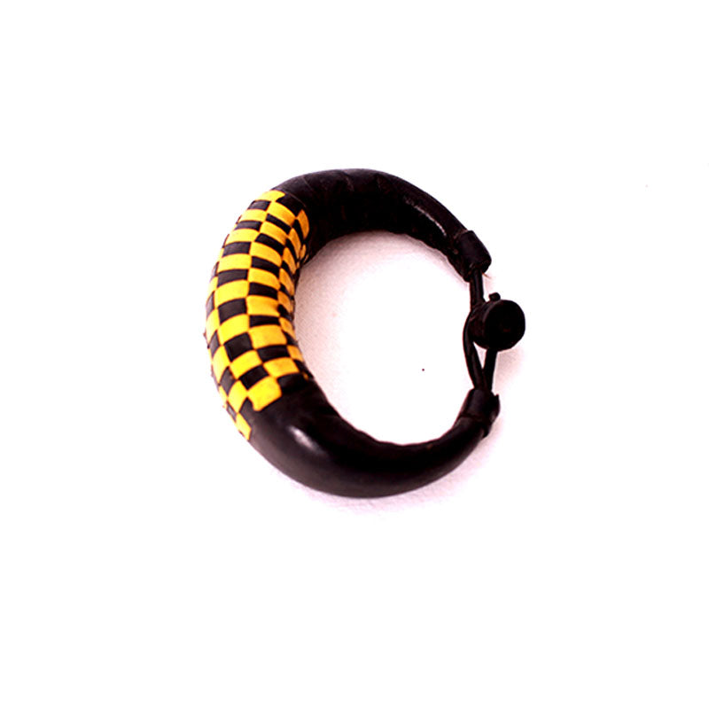 Baye-Fall Bracelet à motif Jaune