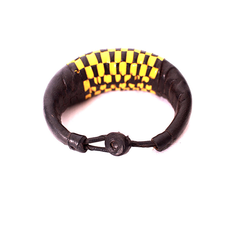 Baye-Fall Bracelet à motif Jaune