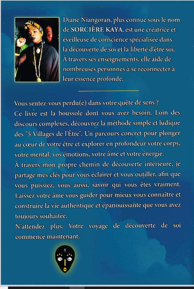 DECOUVRE QUI TU ES : Le Voyage au cœur de tes 5 Villages de l'Être - Version PAPIER Dédicacée